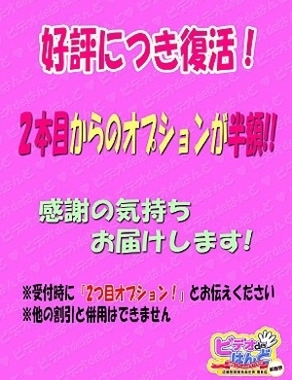 ビデオdeはんど新宿校|オプション半額